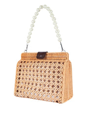Jelavu: Mariella Medium Cane Crossbody Bag (JELB-MARIELLA-NAT)