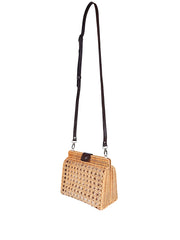 Jelavu: Mariella Medium Cane Crossbody Bag (JELB-MARIELLA-NAT)
