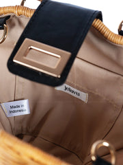Jelavu: Maree Bamboo Medium Crossbody Bag (JELB-MAREE-BLK)