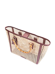 Jelavu: Bristol Medium Cane Tote Bag (JELB-BRISTOLM-CHO)
