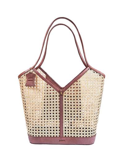 Jelavu: Ophelia Cane Large Tote Bag (JELB-OPHELIA-CHO)