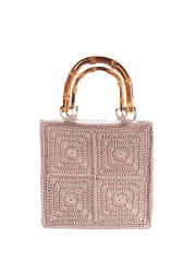Jelavu: Blossom Crochet Crossbody Bag (JELB-BLOSSOM-NAT)