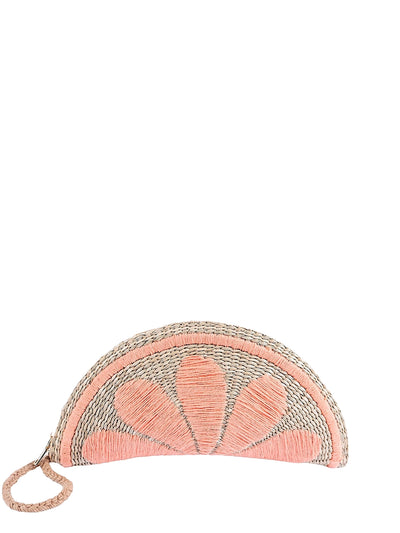 Jelavu: Capri Fruit Embroidery Clutch (JELB-CAPRIFRU-ORG)