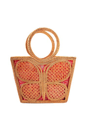 Jelavu: Mariposa Medium Tote Bag (JELB-MARIPOSA-NAT)