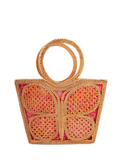 Jelavu: Mariposa Medium Tote Bag (JELB-MARIPOSA-NAT)