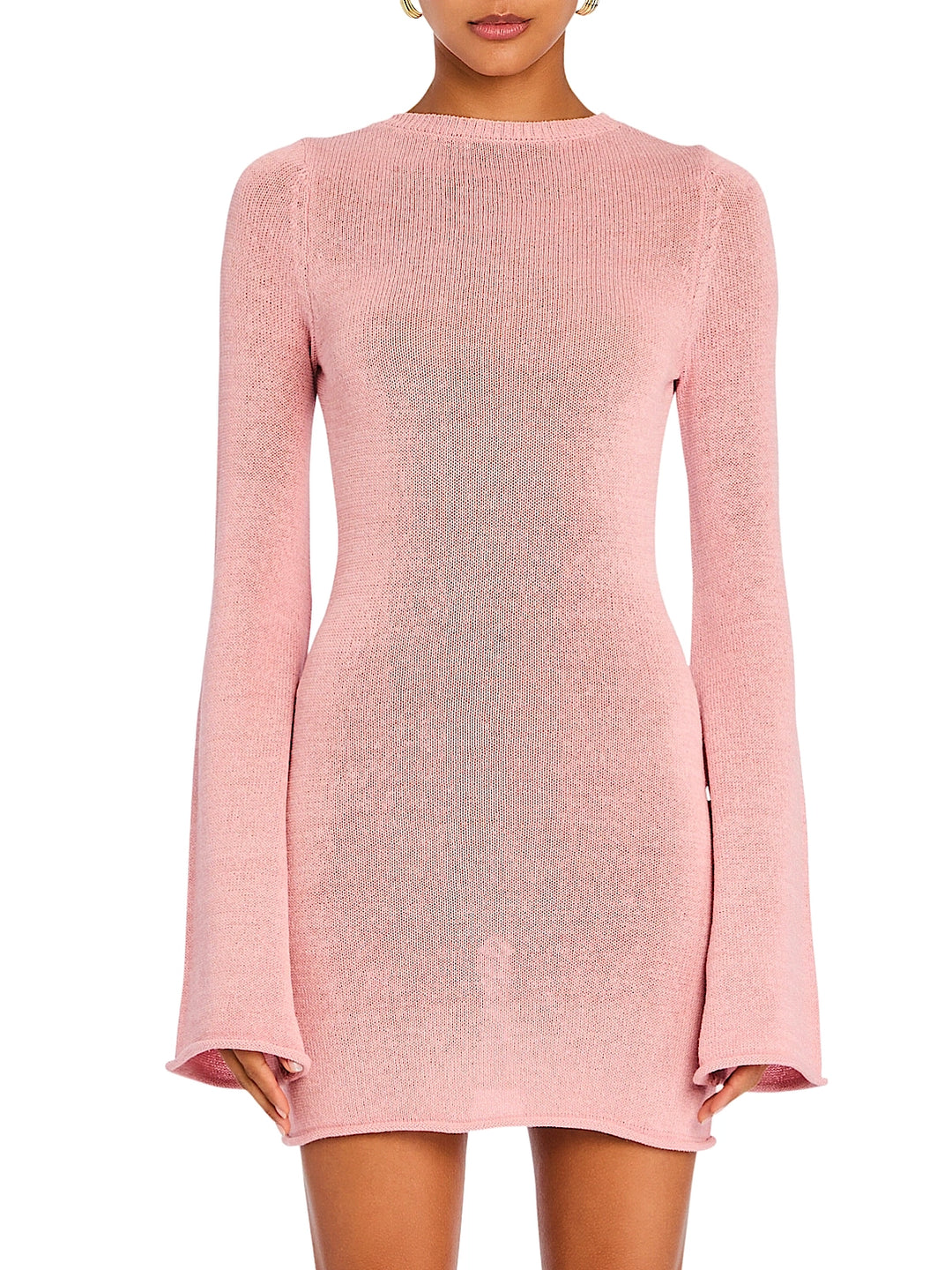 knee length dresses for ladies Cobie Mini Dress Champagne main image 1