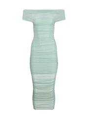 SER.O.YA: Noel Off-Shoulder Midi Dress (S-SS25-4270-17-FROSE)