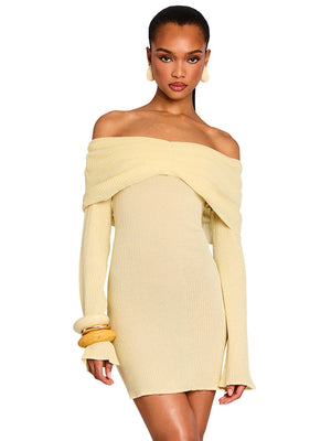 SER.O.YA: Xen Knit Mini Dress (S-SS25-4791-17-PSTYL)