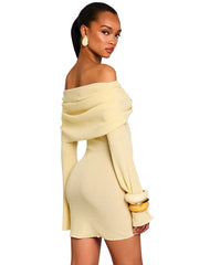 SER.O.YA: Xen Knit Mini Dress (S-SS25-4791-17-PSTYL)