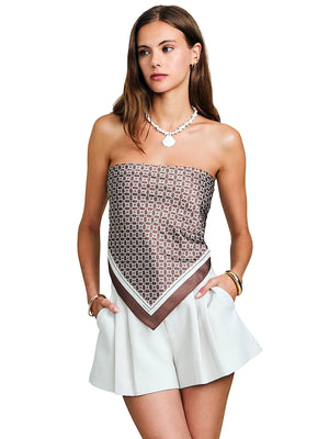 SER.O.YA: Hark Satin Top (S-SS26-5552-01-COMO)
