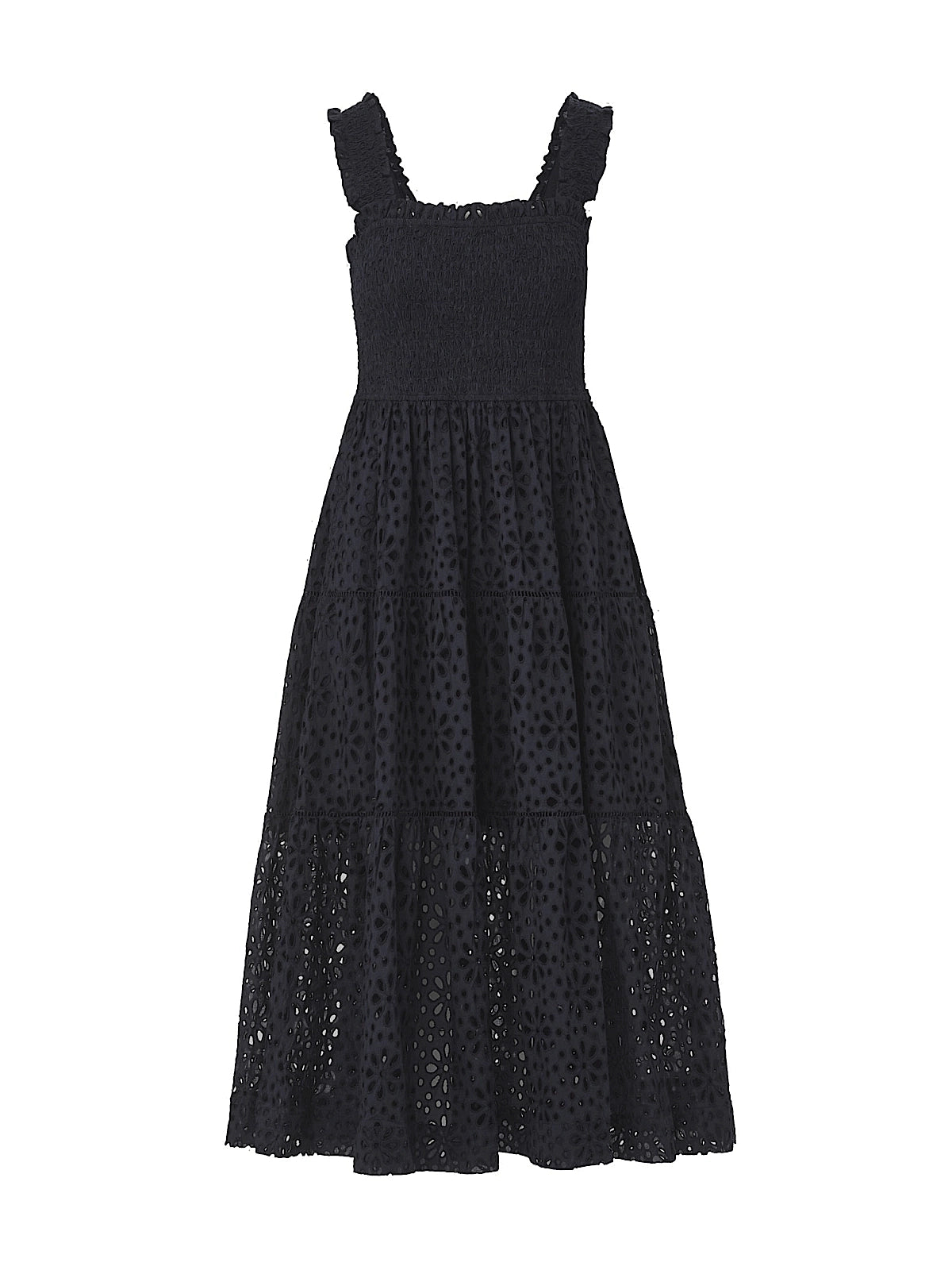 Change of Scenery: Kristen Eyelet Dress (2405SSE6001BK)