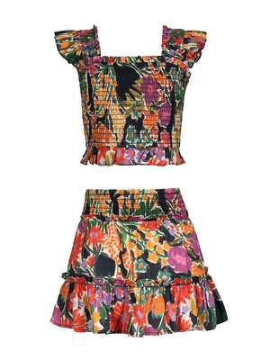 Change of Scenery Kids: Kayla Skirt Set (2611CVSK003GD)