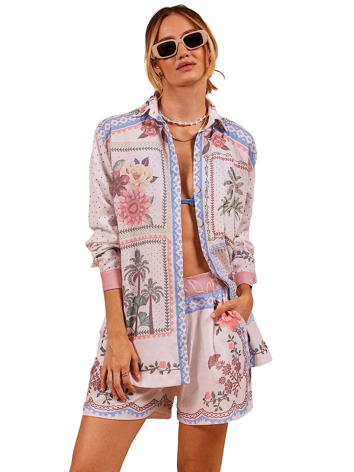 Ola Azul Nina Shirt in Ubud (SHNIN01-UBD)