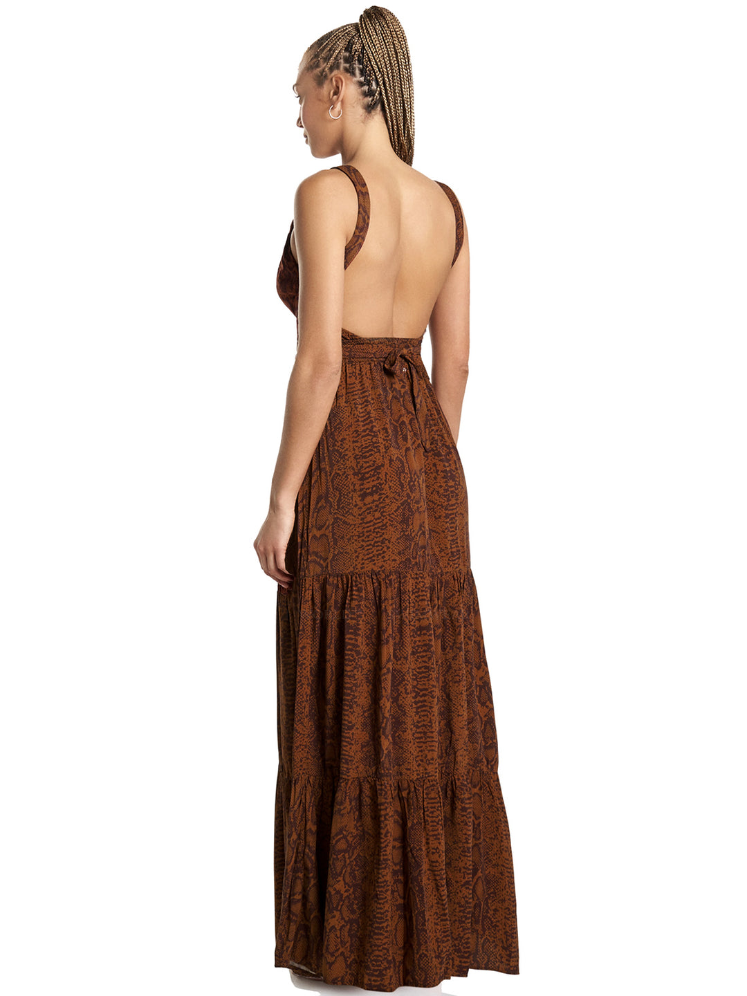 Maaji Sienna Skin Glaring Long Dress SM / Brown Maaji Sienna Skin Glaring Long Dress SM / Brown