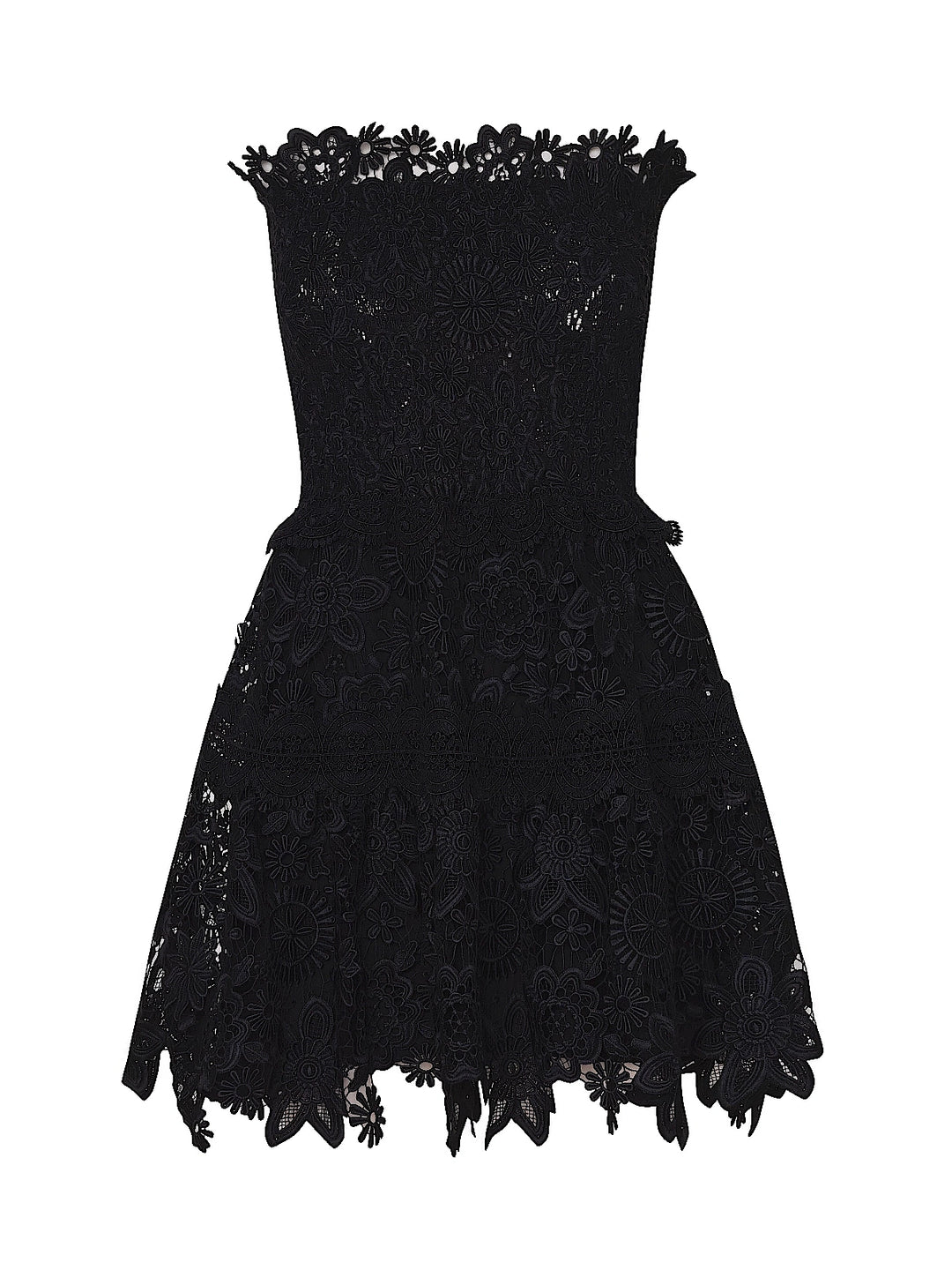 chinese dress ladies Beaded Sheer Corset Ruffled Slit Gown by Tiffany Designs 16067 10 / Black main image 1