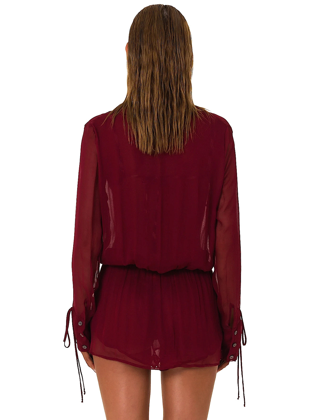 FAE Zuri Playsuit in Vino (52752-O77)