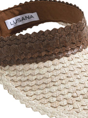 Lusana: Two Tone Baha Visor Brown-Off White (TBAHBRO-BROW)