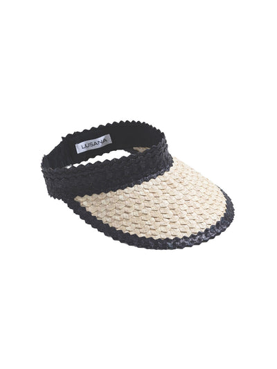 Lusana: Banded Baha Visor Black-Off White (BBAHBO-BBO)