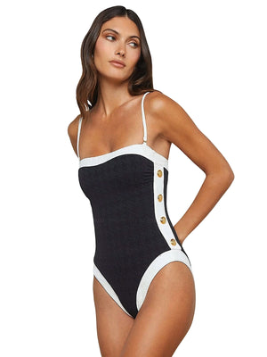 L'Agence: Tory One-Piece (LG5AM11-BLK)