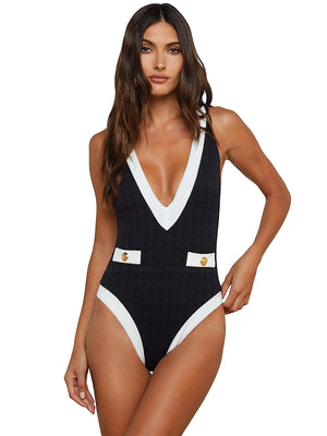 L'Agence: Lisa One-Piece (LG5AM09-BLK)
