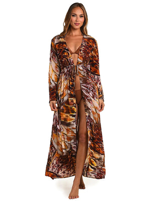 L'Agence: Janus Cover-Up Robe (LG6W125-MLT)