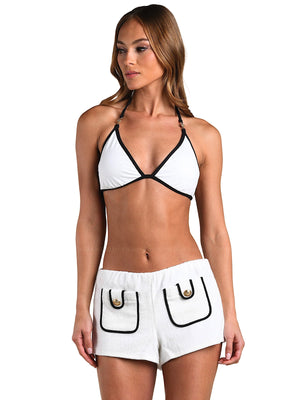 L'Agence: Amiya Shorts (LG6W761-WHT)