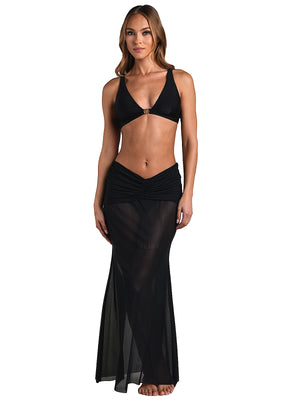 L'Agence: Mahe Maxi Skirt (LG6W669-BLK)