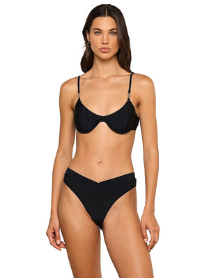 L'Agence: Tenali-Ashleigh High Leg Bikini (LG6AF78-BLK-LG6AF95-BLK)