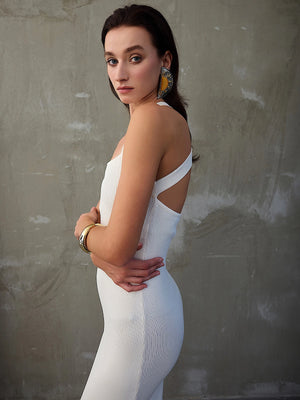 Monlicia Azura Dress in Ivory (MFW25-DR-AZU-100)