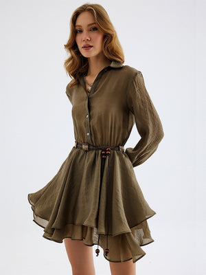 Monlicia Alora Dress in Khaki (MSS26-DR-ALO-250)