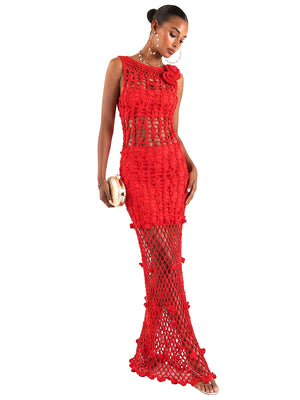 Andreeva: Cherry Handmade Crochet Dress (1826)