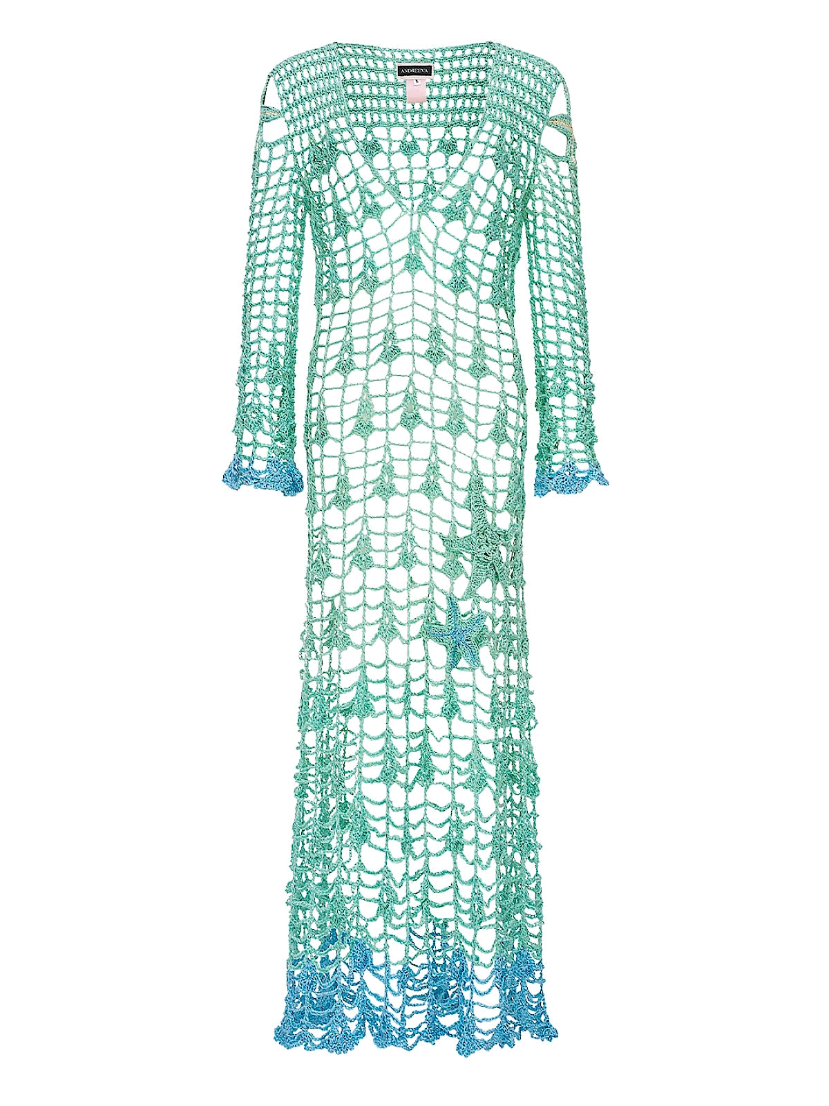 Andreeva: Aqua Marine Handmade Maxi Cover-Up (0626)
