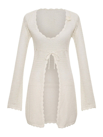 Frankies Bikinis: Collette Crochet Tunic (33103CH-WHT)