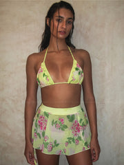 Frankies Bikinis: Luna Chiffon Skirt (21103CK-MOJI)