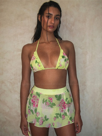 Frankies Bikinis: Luna Chiffon Skirt (21103CK-MOJI)