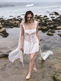 Frankies Bikinis: Christa Gauze Dress (20121CG-SNR)