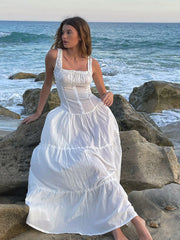 Frankies Bikinis: Christabelle Ruffle Maxi Dress (20295CG-SNR)
