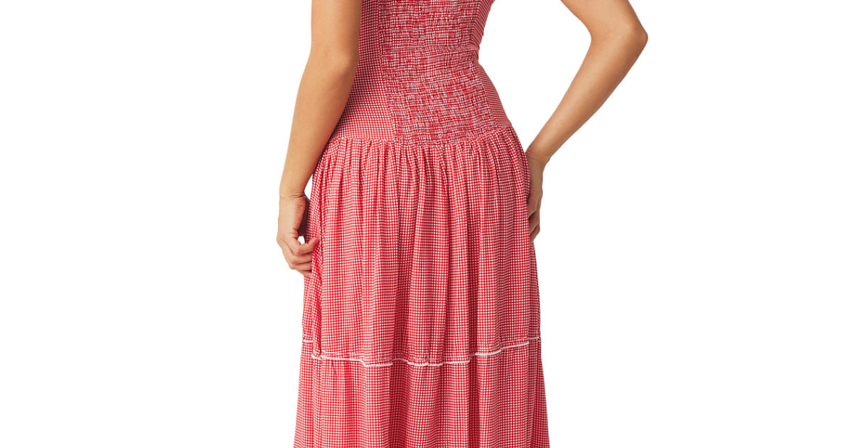 Frankies Bikinis: Christabelle Ruffle Maxi Dress (20295RY-LYGP) – Swimwear  World