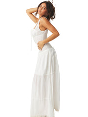 Frankies Bikinis: Christabelle Ruffle Maxi Dress (20295CG-SNR)