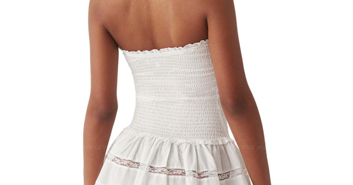 Frankies Bikinis: Day Princess Poplin Dress (20146SP-WHT) Swimwear World Frankies Bikinis: Day Princess Poplin Dress (20146SP-WHT) Swimwear World