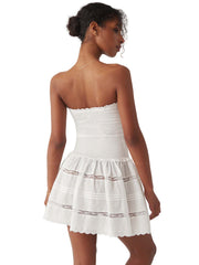 Frankies Bikinis: Day Princess Poplin Dress (20146SP-WHT)