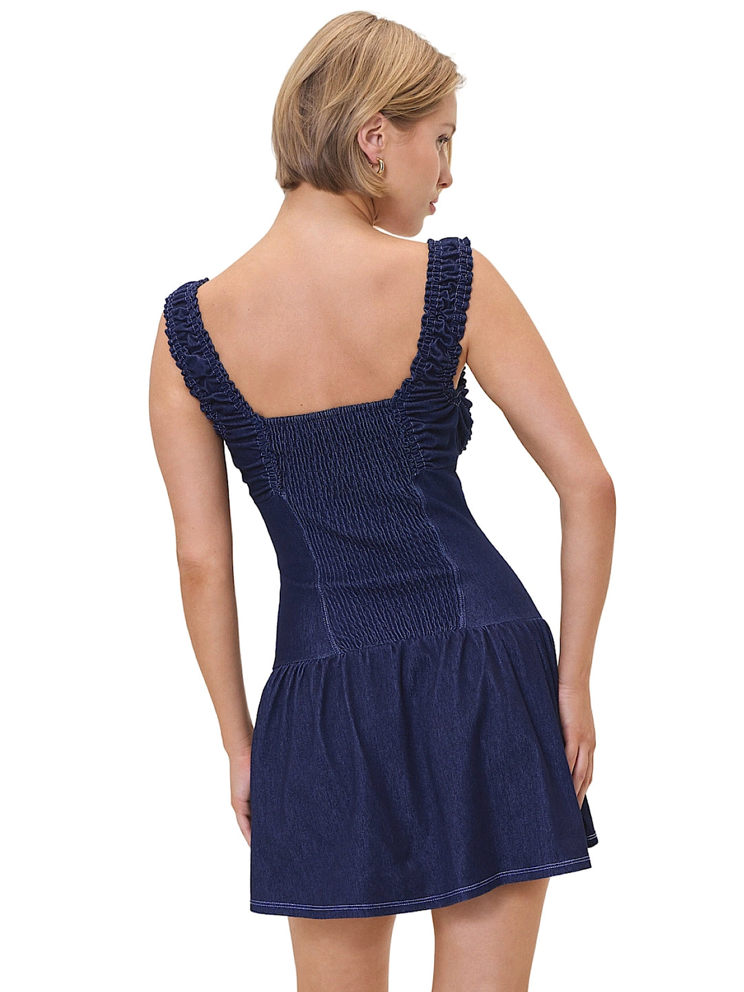white christmas dresses Moonlight Denim Halter Dress