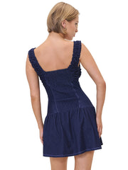 christa denim mini dress Christa Mini Dress Frankies