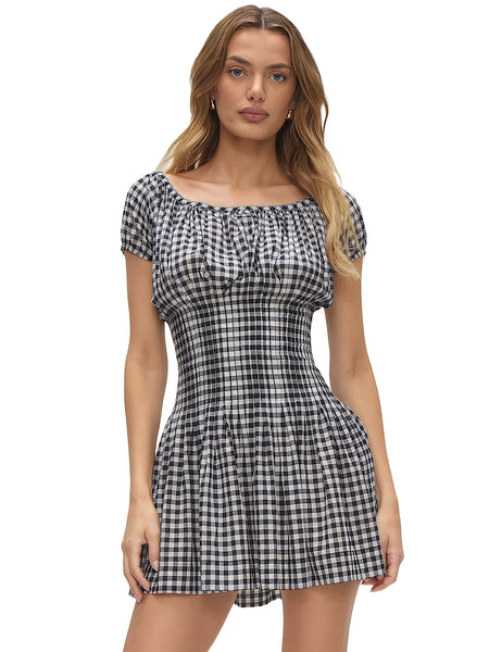 frankies bikinis grey dress Houston Cable Cloud Knit Dress