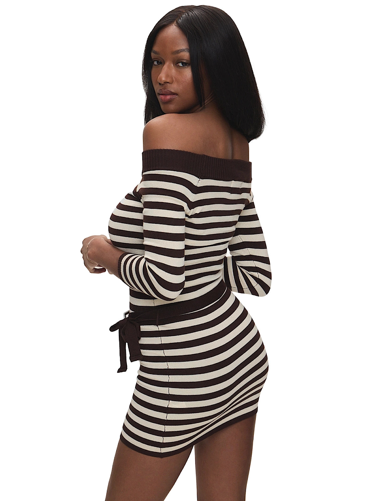 Frankies Bikinis: Saloon Knit Mini Dress (20215KN-CBS)