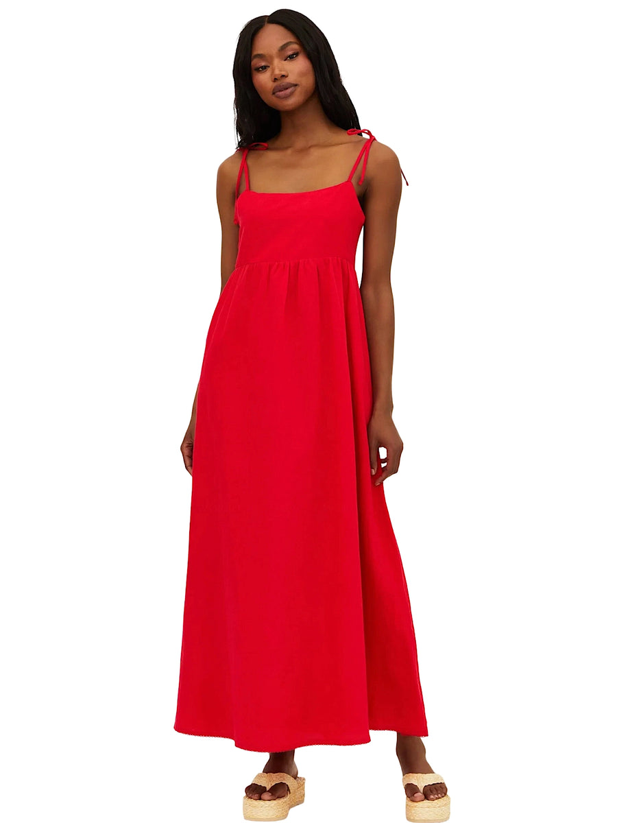 red maxi dress beach Beach Riot Valory Maxi Dress in Red
