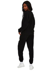 Beach Riot: Devyn Oversized Sweatshirt-Georgie Pant (BR55069F5-BLK-BR55075F5-BLK)