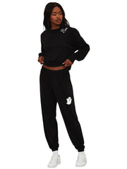 Beach Riot: Devyn Oversized Sweatshirt-Georgie Pant (BR55069F5-BLK-BR55075F5-BLK)