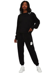 Beach Riot: Devyn Oversized Sweatshirt-Georgie Pant (BR55069F5-BLK-BR55075F5-BLK)