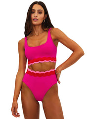 Beach Riot: Marin-Harriet Bikini (BR57786SX-FUCH-BR57754SX-FUCH)